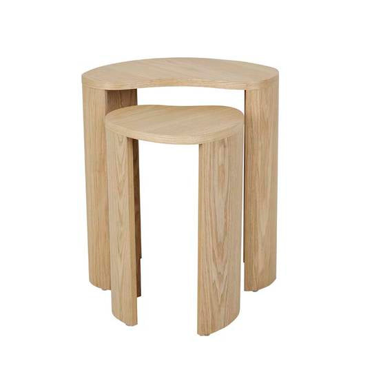 OBERON CURV NEST SIDE TABLE