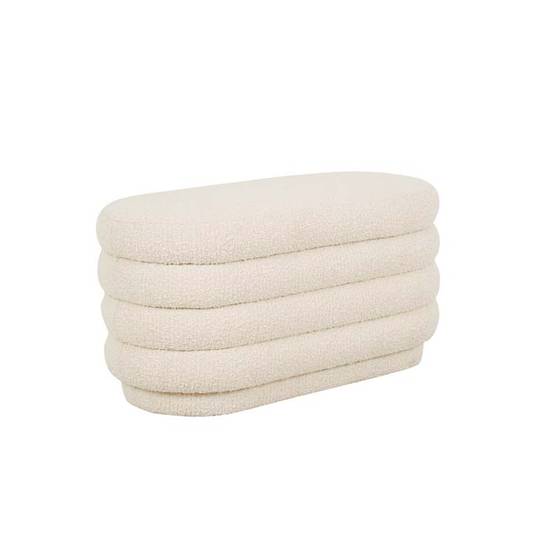 KENNEDY RIBBED OVL OTTOMAN